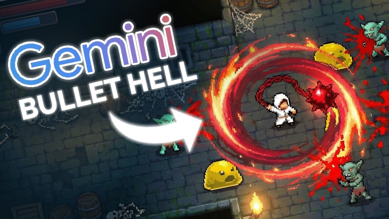 Melhorei TUDO no meu Vampire Survivors com o GEMINI! (eu lanço na steam?)