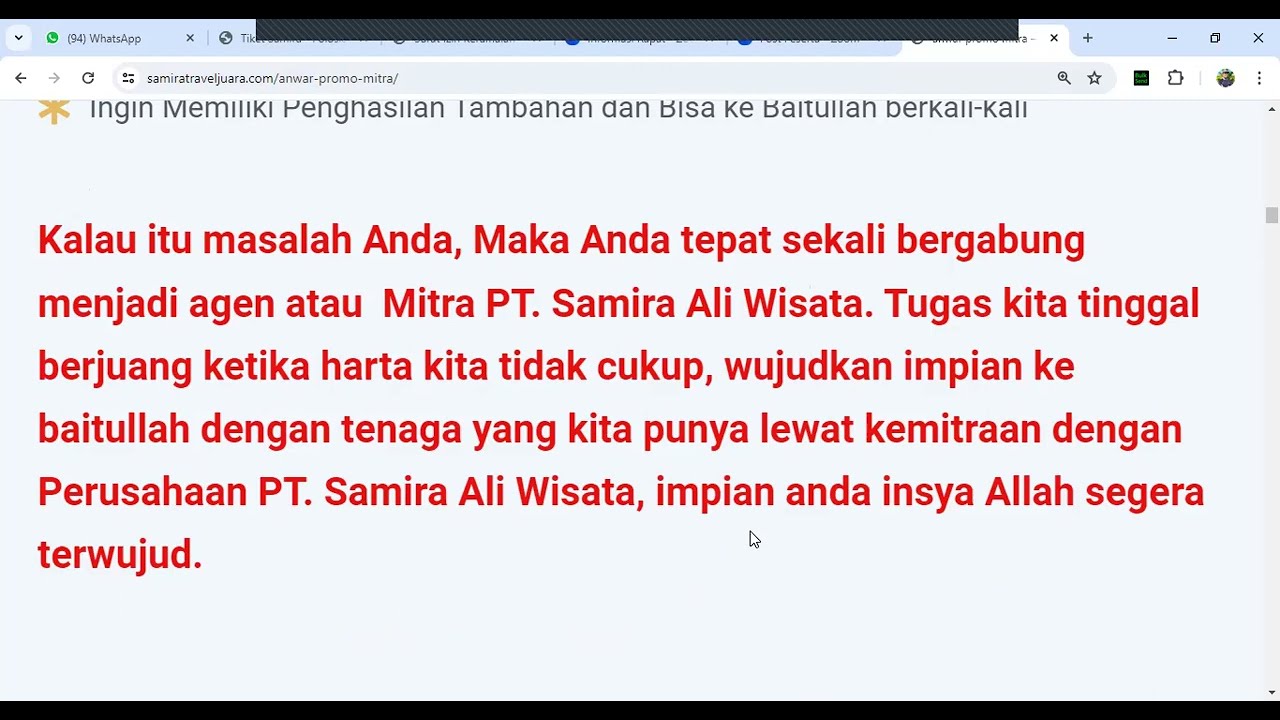 Cara dapat Umroh Gratis dengan Samira, bisa?