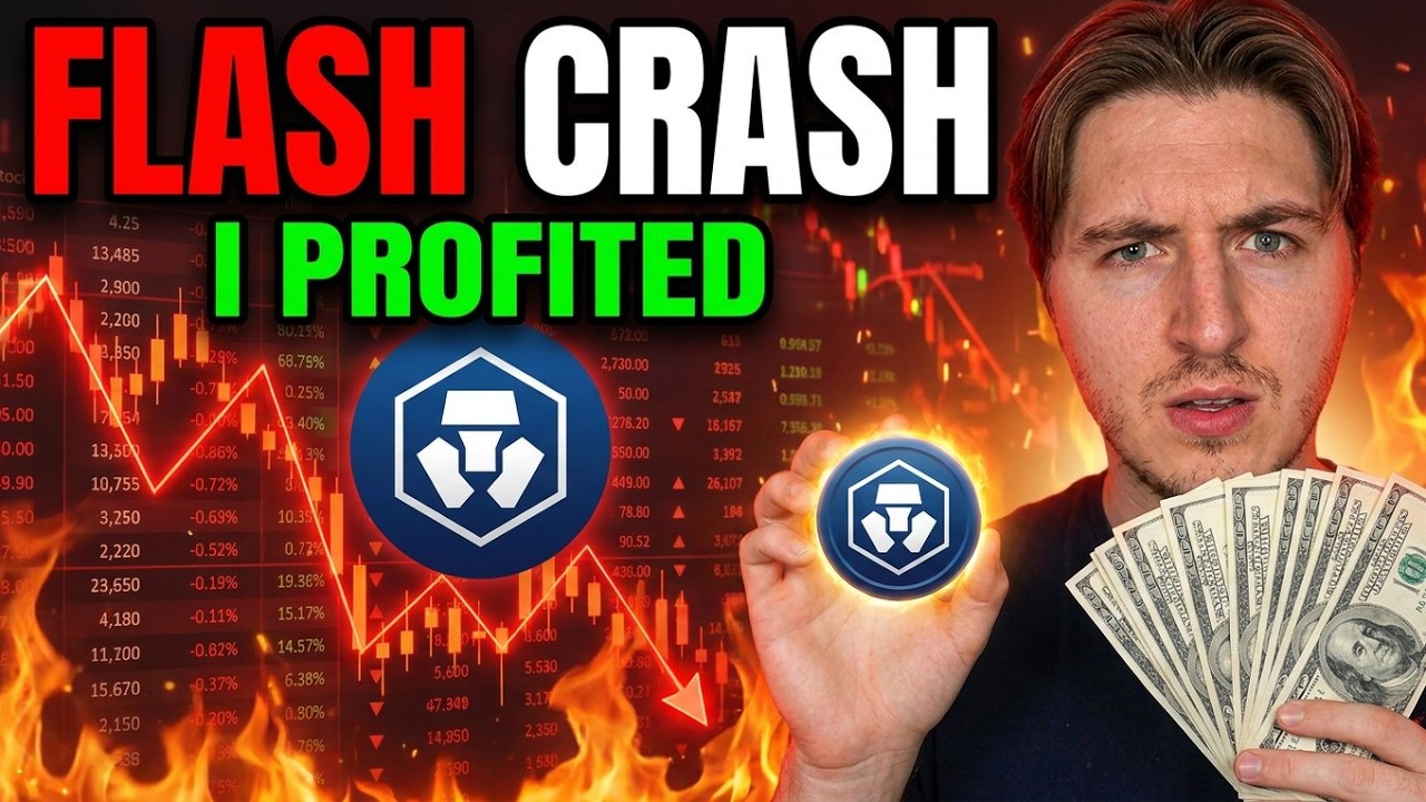 Crypto.com CRO Coin FLASH CRASH!? (HOW I MADE PROFIT!)