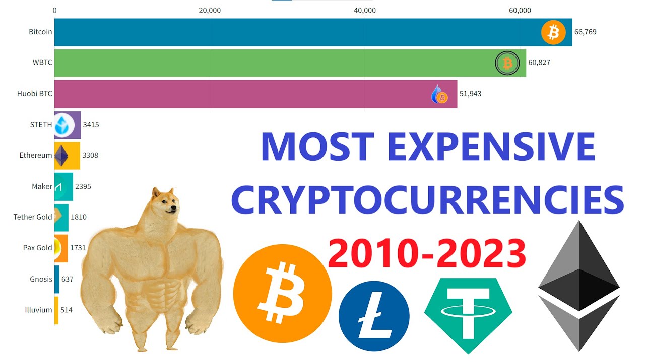 Most Expensive Cryptocurrency 2010-2023