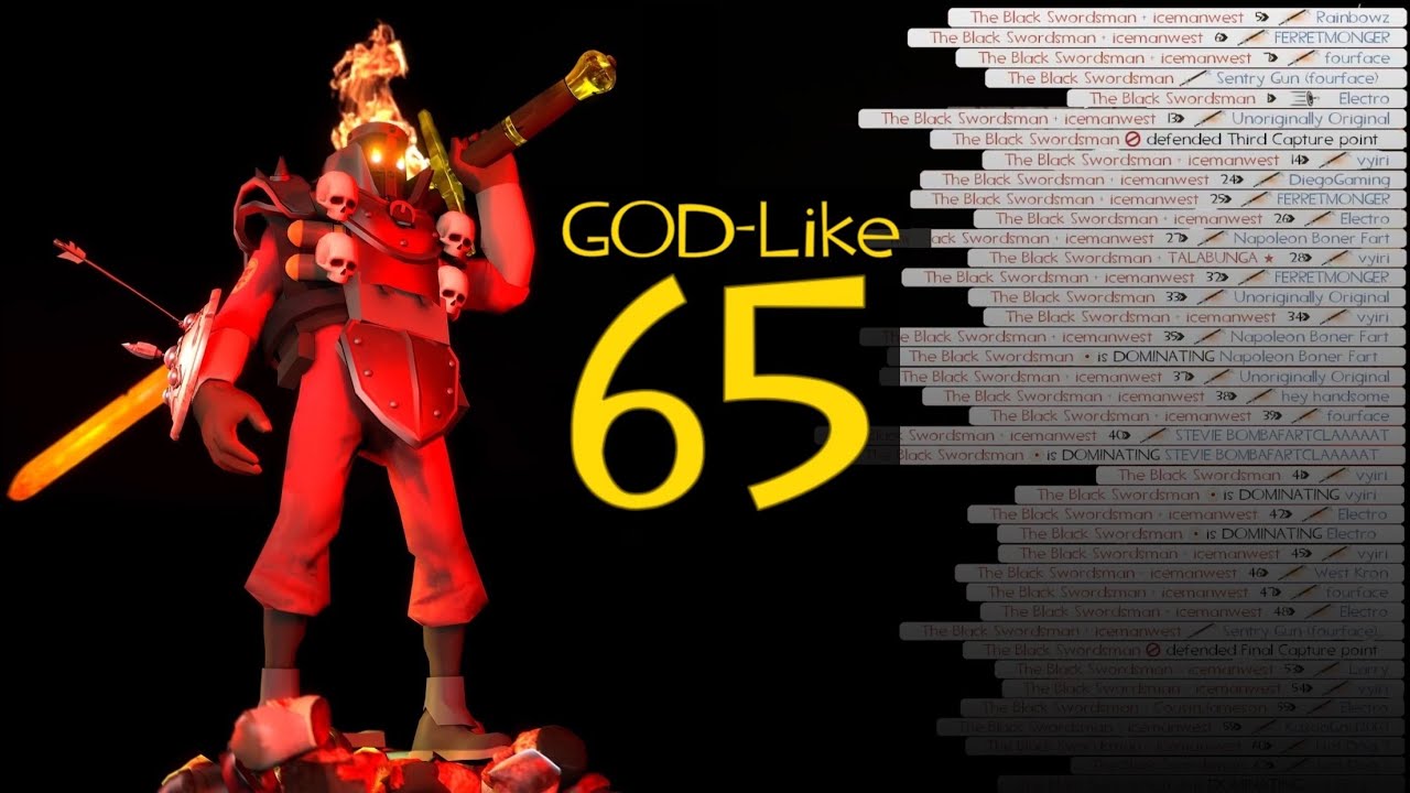65/0 K/D - 62 Heads Taken - Demoknight TF2 Perfection