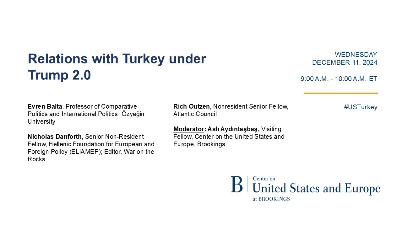 Relations with Turkey under Trump 2.0
