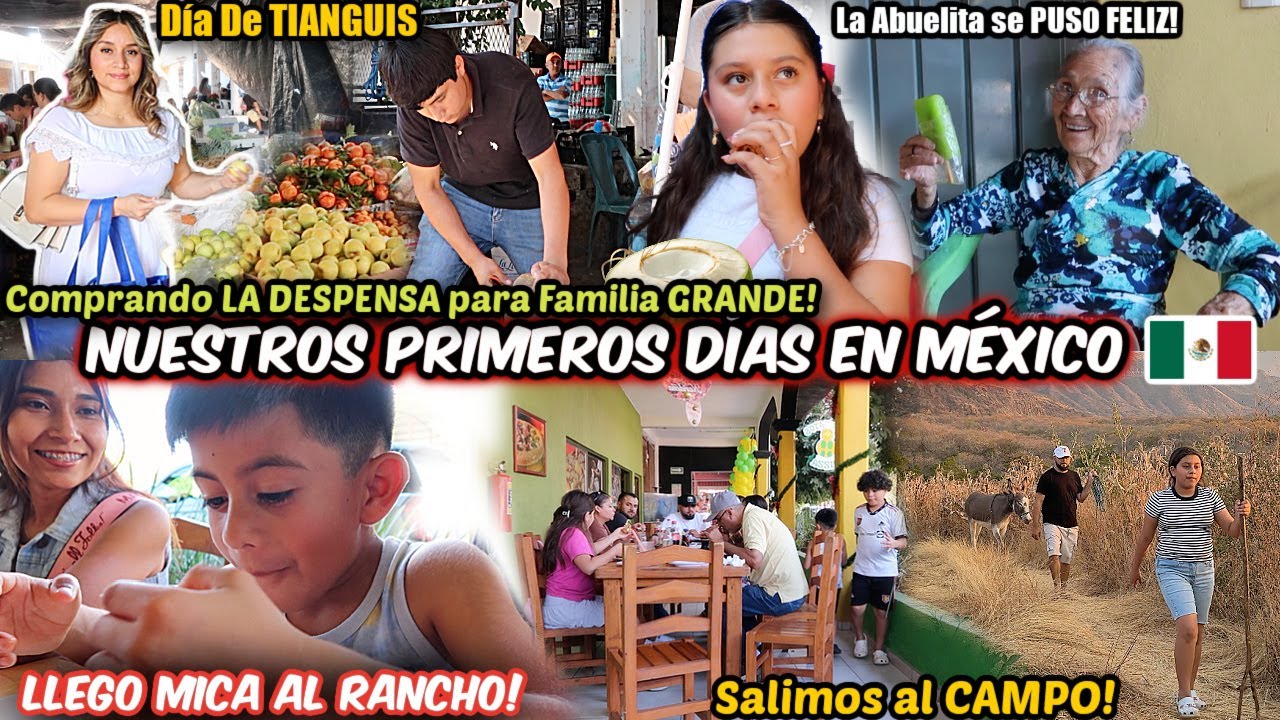 NUESTROS PRIMEROS D&Iacute;AS EN EL RANCHO🇲🇽| LLEGO MICA‼️Los ni&ntilde;os se PUSIERON FELICES🥰Tianguis del Pueblo