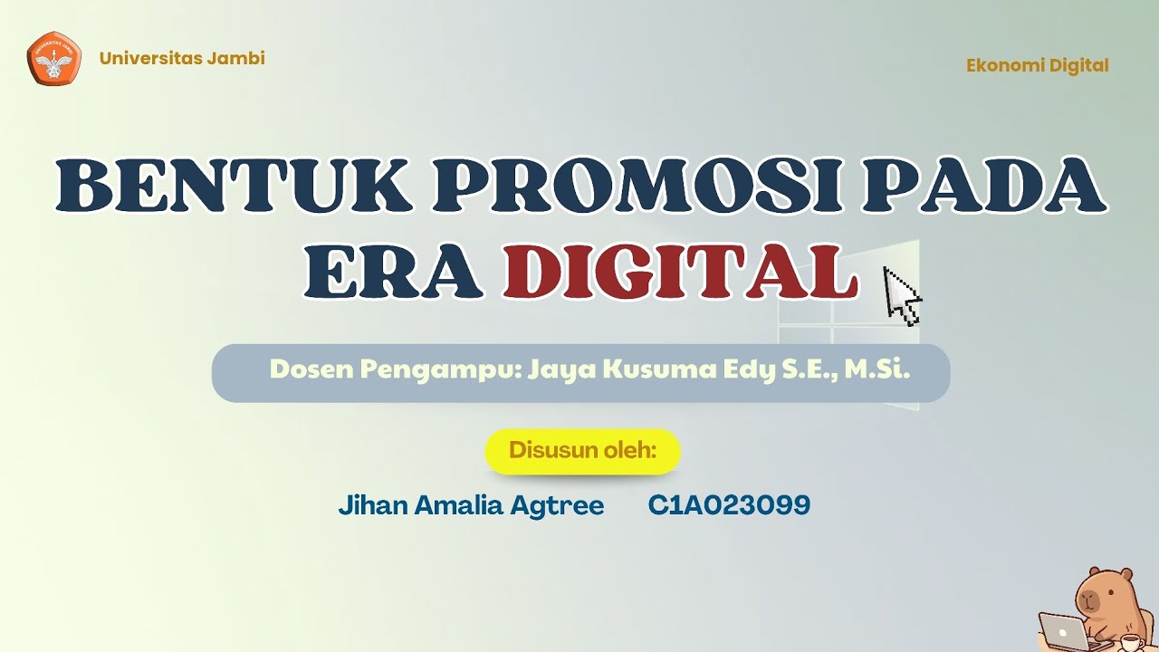 BENTUK PROMOSI PADA ERA DIGITAL 