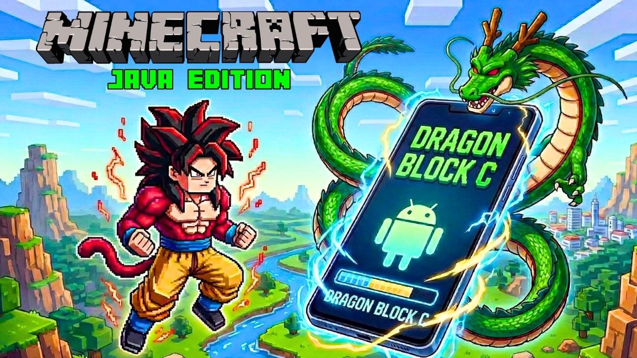 Как играть в Dragon Block C на мобильном телефоне Android - Minecraft - Mojo launcher