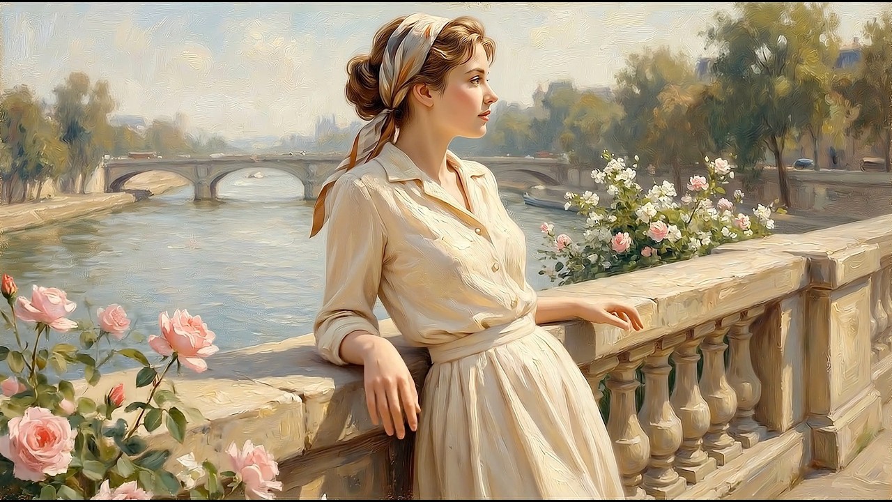 Visual Poem Monet Rose Light Along the Seine Relaxing Classical Music