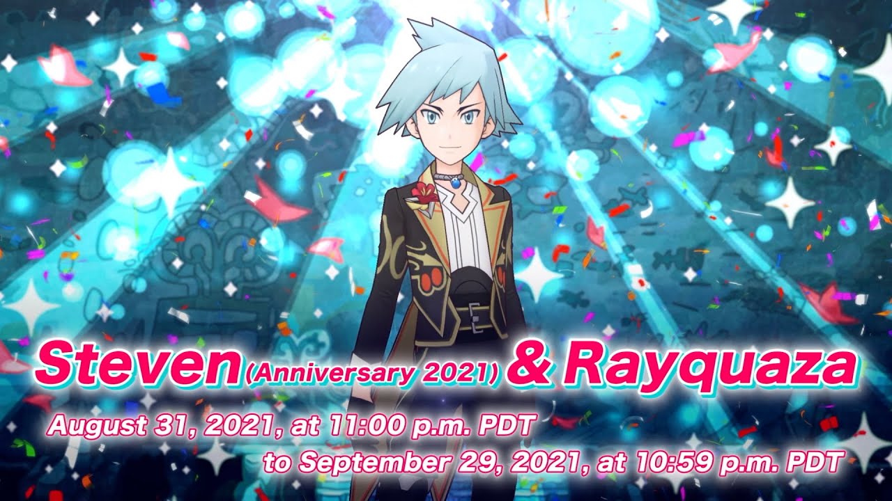 Steven (Anniversary 2021) & Rayquaza Sync Pair Intro