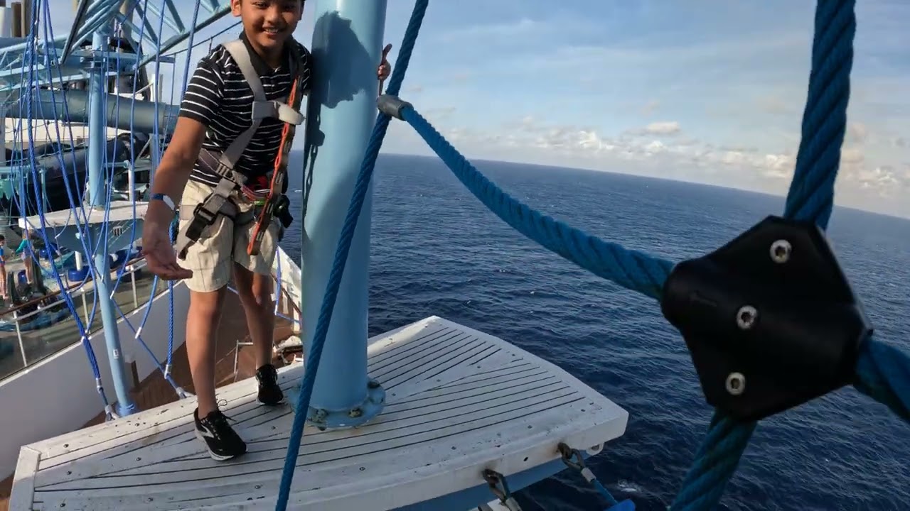 MSC Meraviglia Sky trail ropes course with Matt. 03/‘24