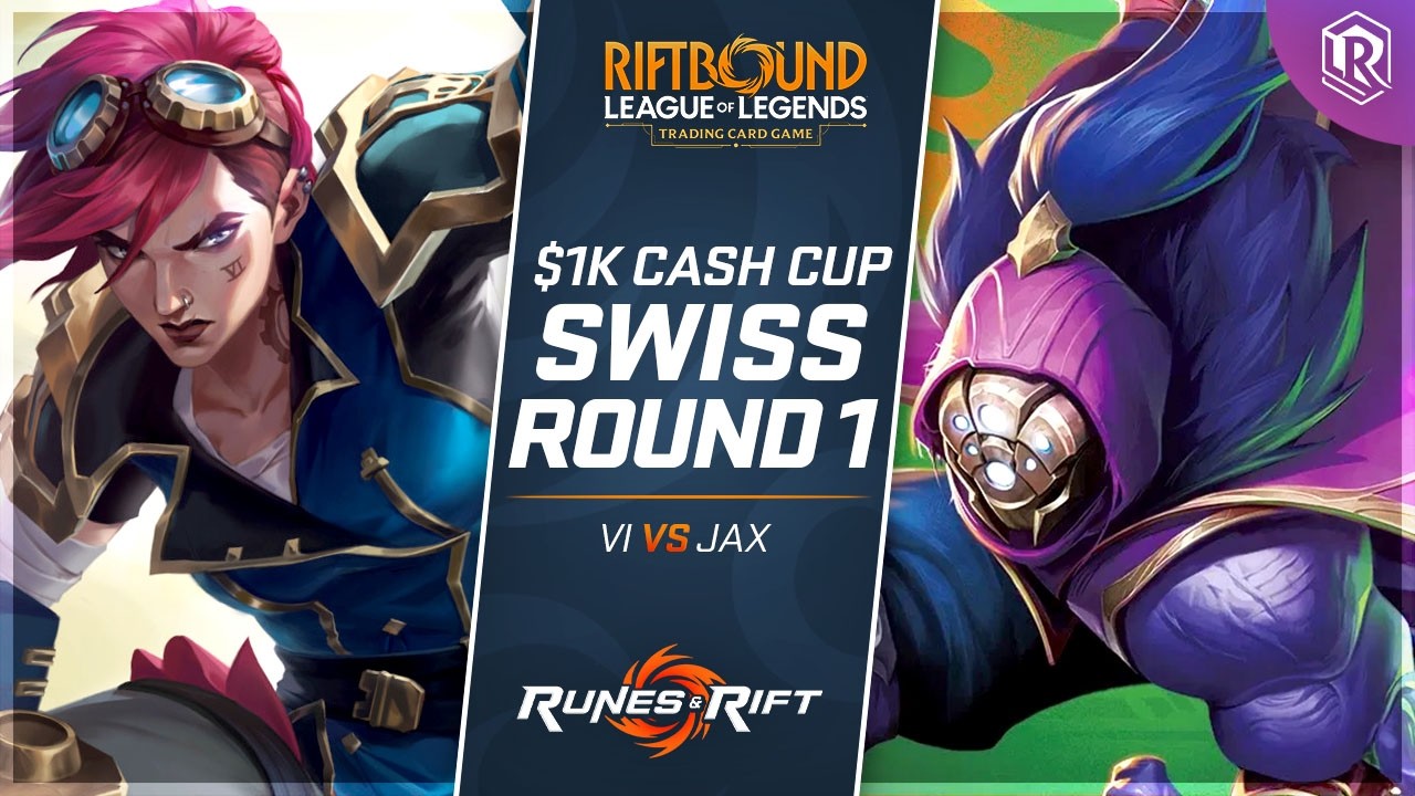 $1K Riftbound Cash Cup | Vi vs Jax - Round 1 | Unleashed