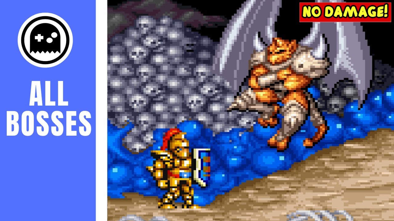 Super Ghouls 'n Ghosts (GBA) - All Bosses - (No Damage)