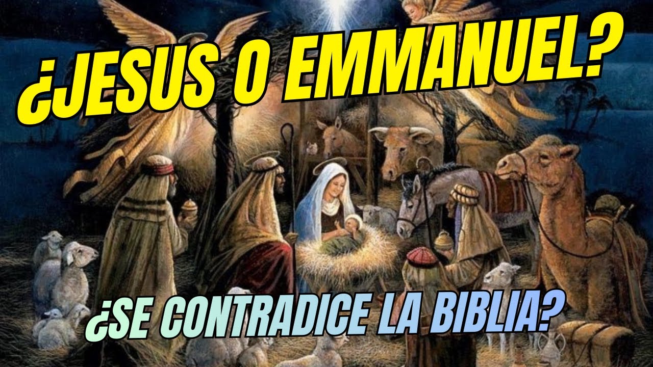 ✝️📜 ¿Jesús o Emmanuel? 🤔 📖 ¿Hay contradicción en la Biblia?❓