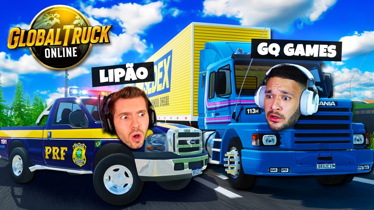 FUI PARADO PELA PRF com CARGA ILEGAL no GLOBAL TRUCK ONLINE!
