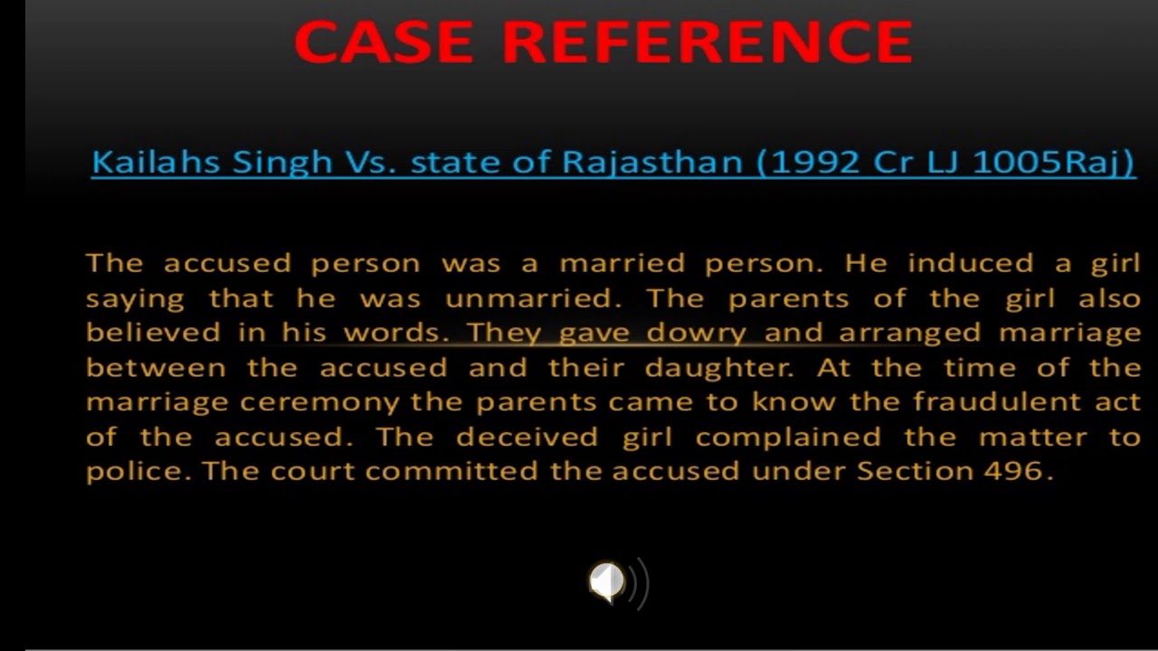 Offences relating to marriage section 493-498A in tamil