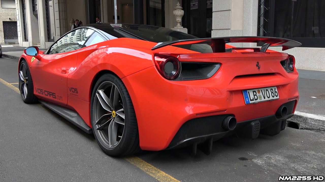 900HP Ferrari 488 GTB by VOS Performance with Akrapovic Exhaust - Start Up & Revs Sound!