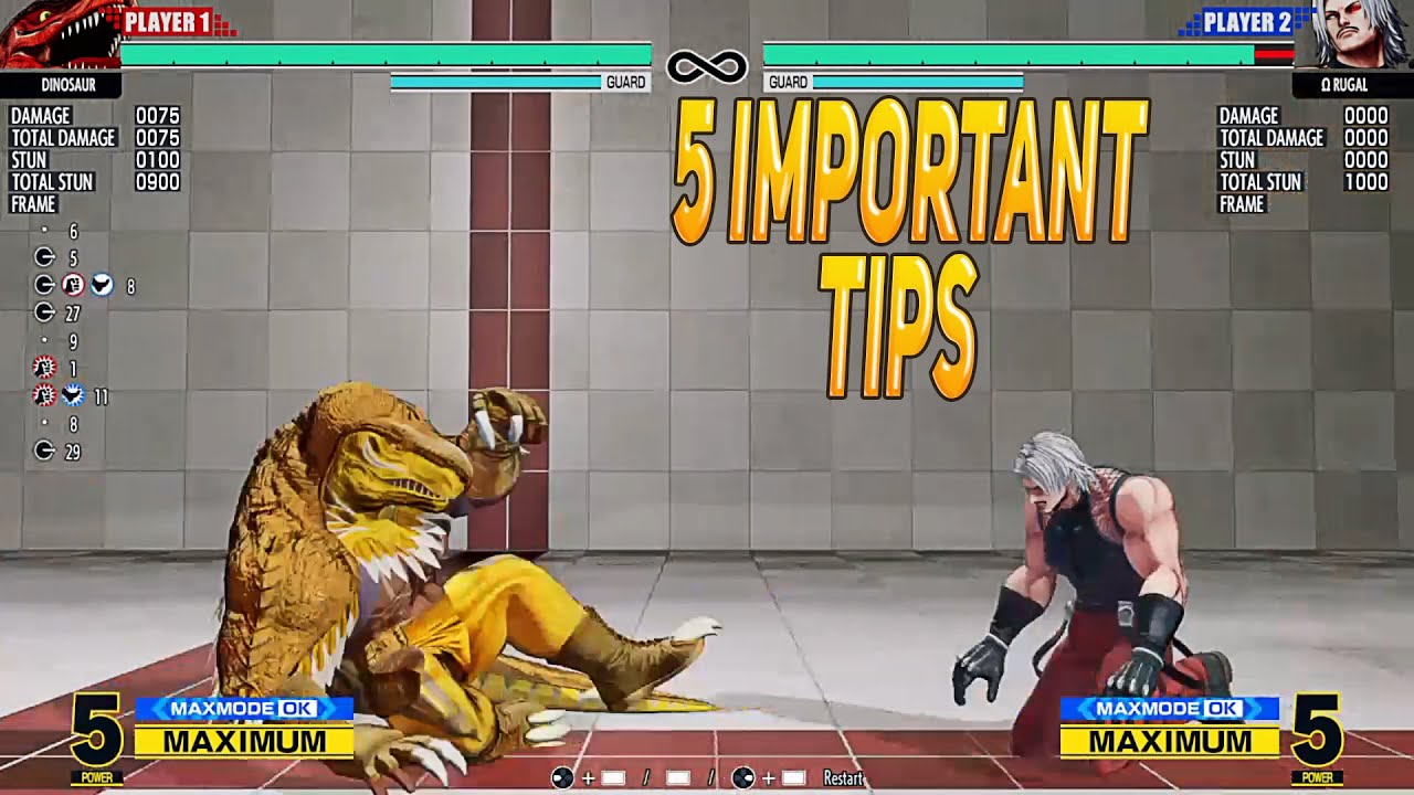 KOF XV : KING OF DINOSAUR - 5 Important Points To Use In Matches  !
