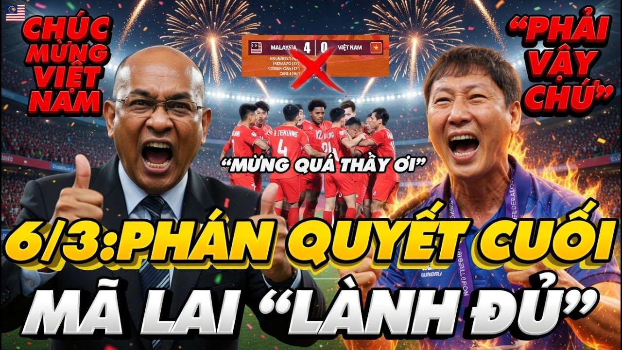NÓNG: CAS BÁC KHÁNG CÁO MALAYSIA, VIỆT NAM NHẬN CHIẾN THẮNG 3-0, CỬA DỰ ASIAN CUP 2027 MỞ TOANG 🚨⚽🇻🇳