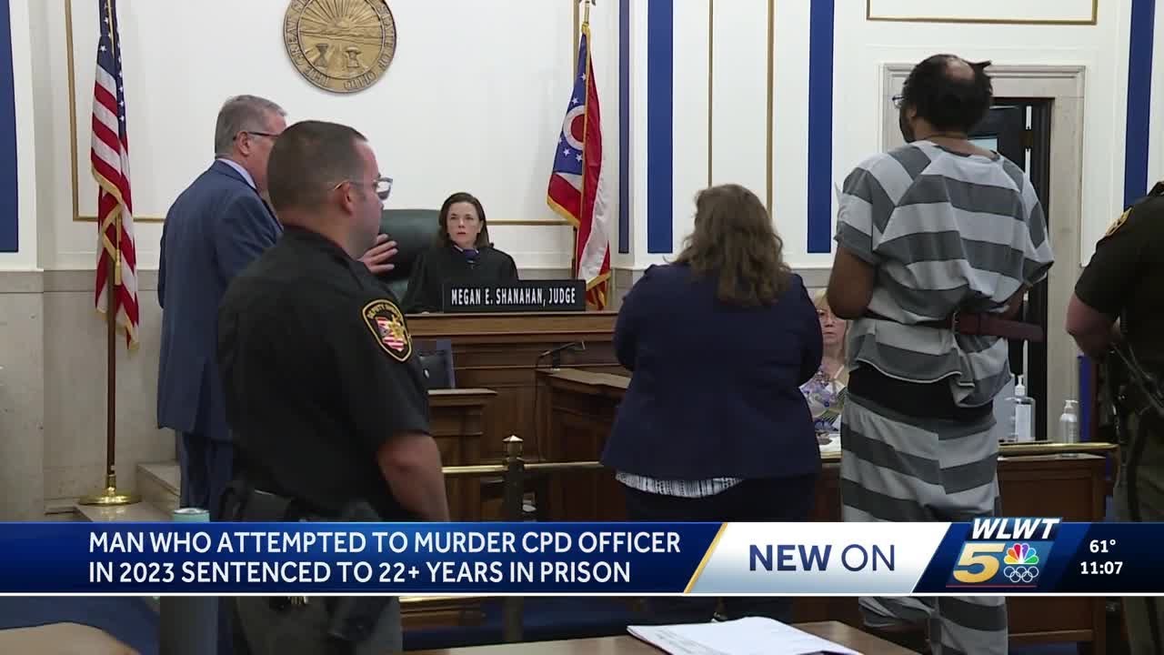 Man accused in assault of Cincinnati police officer sentenced to prison