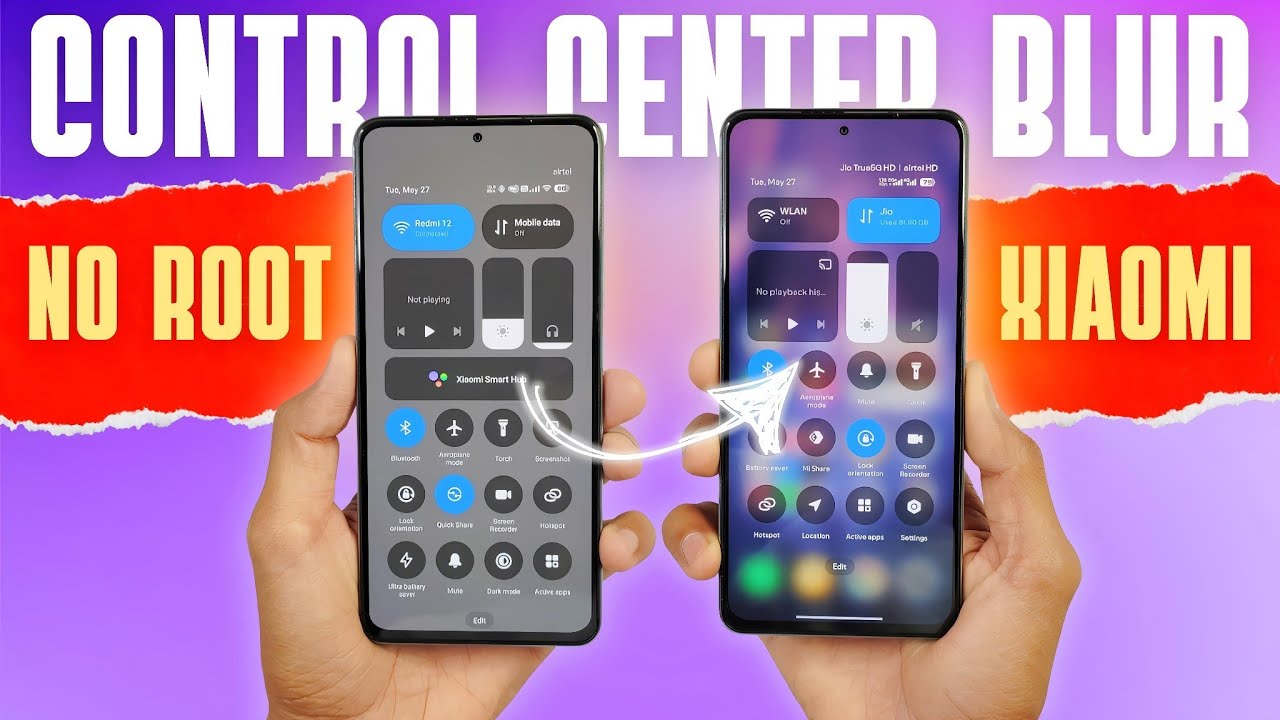 Enable Live Blur in Control Center on Xiaomi, Redmi, & POCO Devices 🚀 Without ROOT 😍