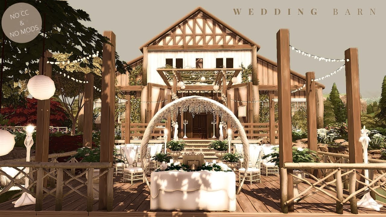 Wedding Barn  Wedding Location | No CC |Sims 4 Stop Motion Build