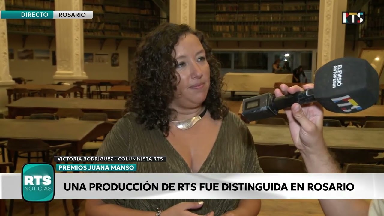 PREMIOS JUANA MANSO EN ROSARIO | Reconocimiento a Victoria Rodríguez, periodista de RTS