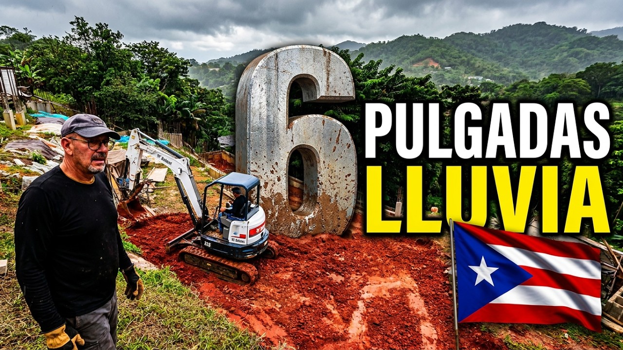 6 Pulgadas de Lluvia Dañaron Nuestro Terreno | Construcción de Nuestra Casa en Barranquitas PR