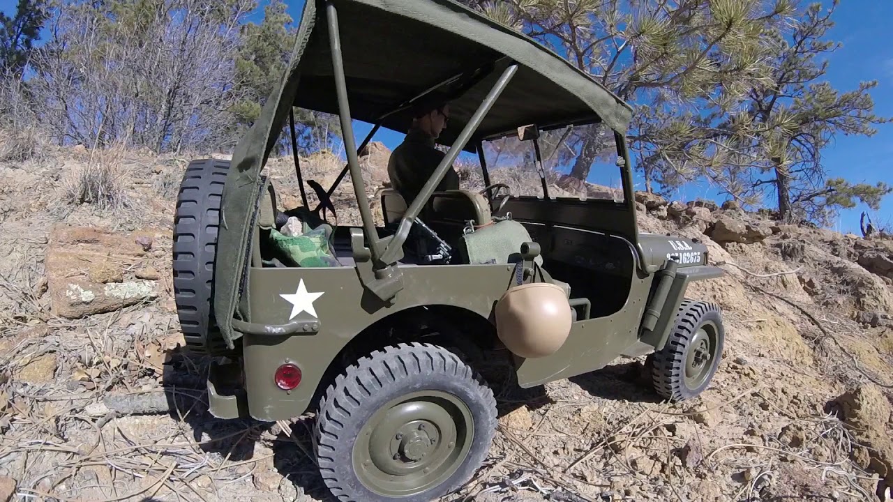 RocHobby 1941 MB Willy's Jeep | 1/6 Scale Crawlers | Trail Riding Palmer Park Colorado Springs, CO.