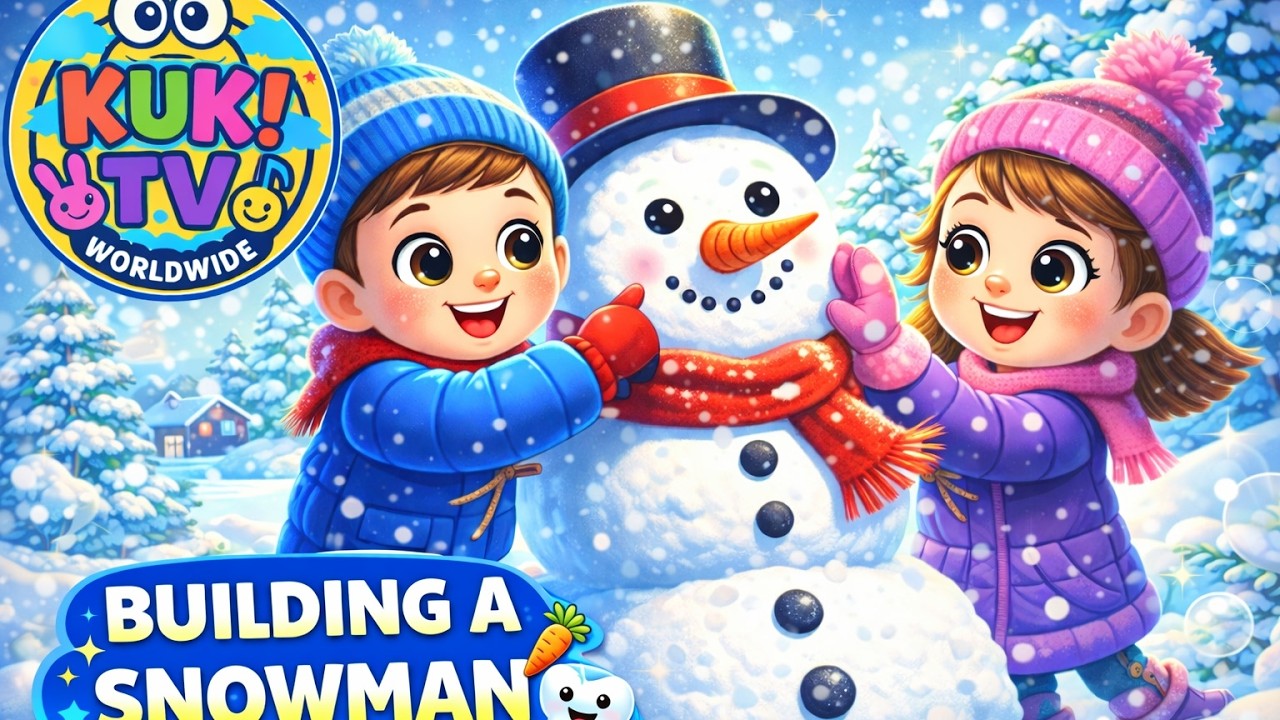 ⛄ LET'S BUILD A SNOWMAN! ❄️ Fun Winter Song & Dance for Kids | KukTV