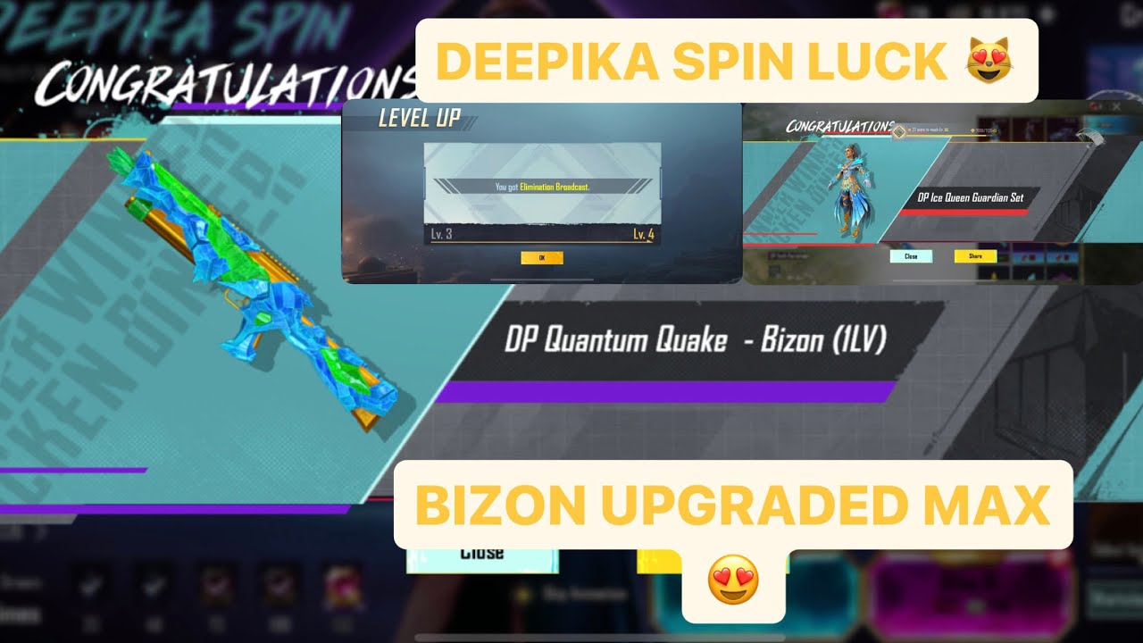 Bizon Crate Opening/Upgraded Max 😍 | Deepika Spin | New Crate Opening BGMI