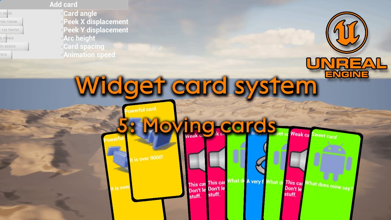 Card widget system part 5 - Unreal engine 5