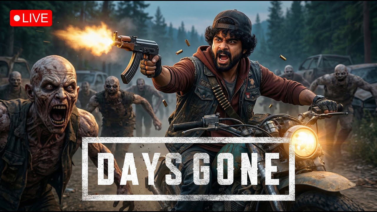 🔴 Days Gone Gameplay live | Open World Zombie Survival (Malayalam)
