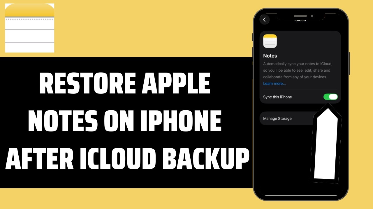 How To Restore Apple Notes On iPhone After iCloud Backup