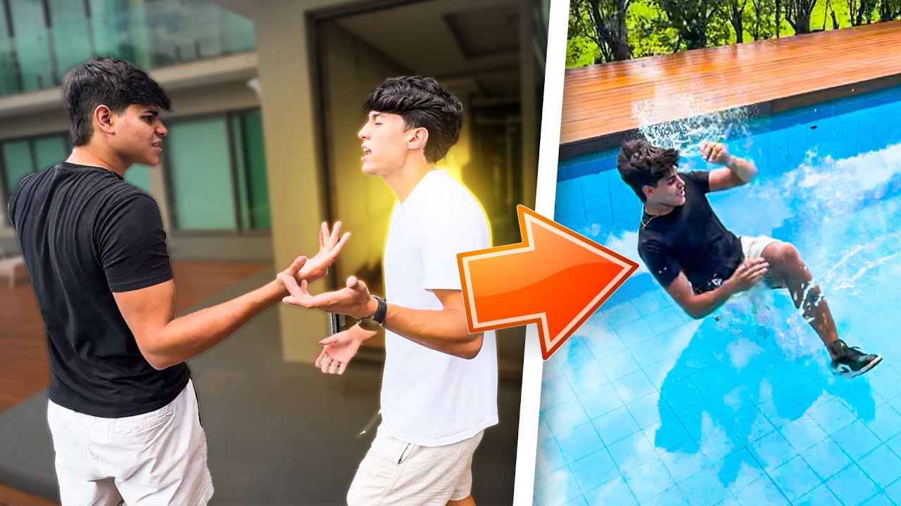 O CAUÃ JOGOU O TALARICO NA PISCINA