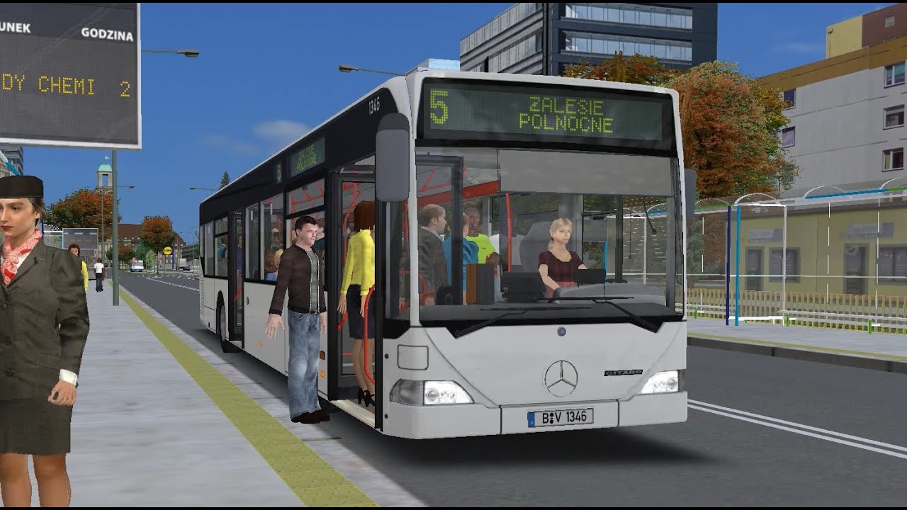 OMSI 2. Map Hornaszewo, Route 5, Mercedes-Benz O530 Citaro. Part 2