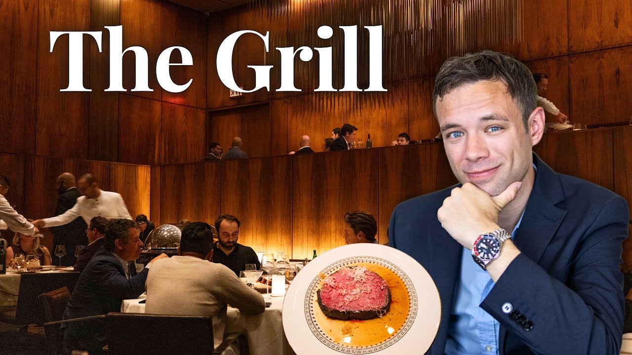 Ужин в ресторане The Grill. Самый роскошный и дорогой стейк-хаус в Нью-Йорке.