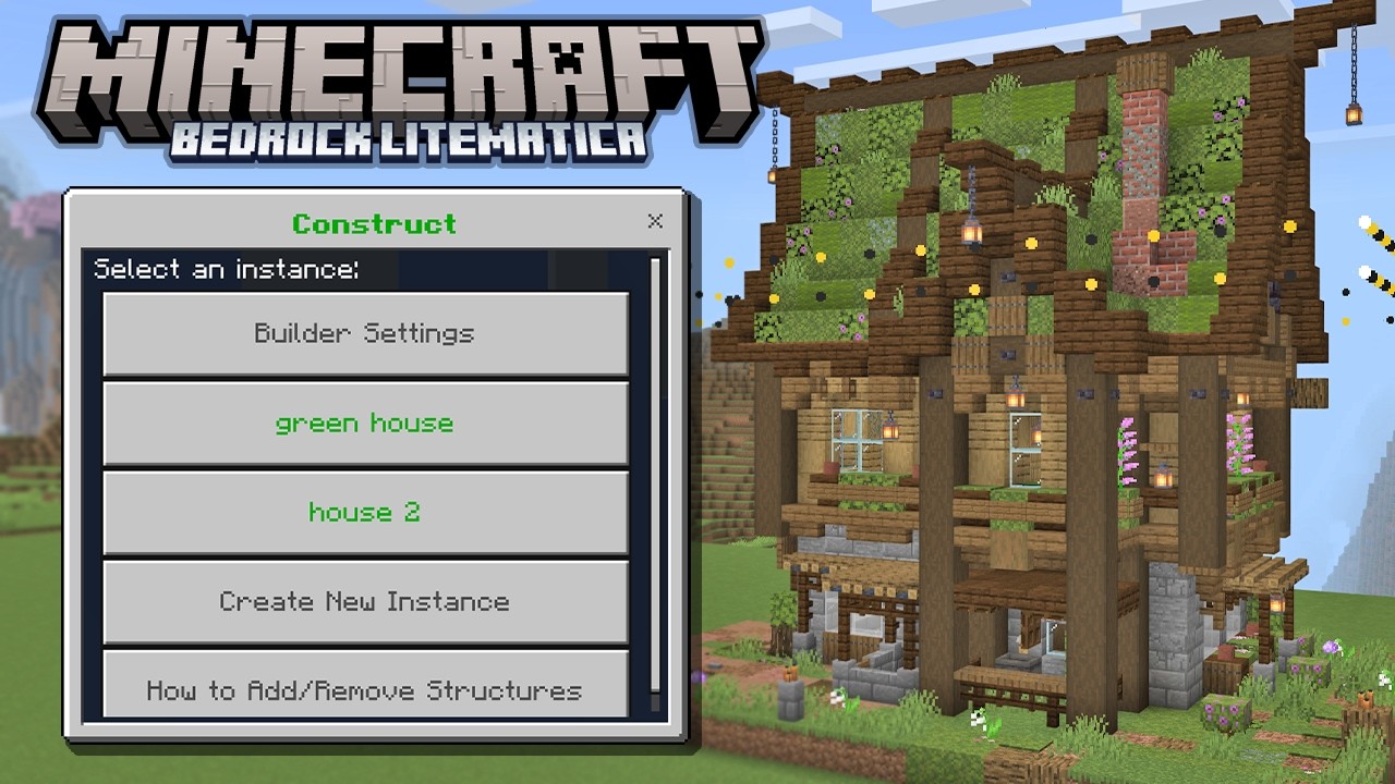 Minecraft Bedrock наконец-то получил Litematica (демонстрация дополнения Construct)