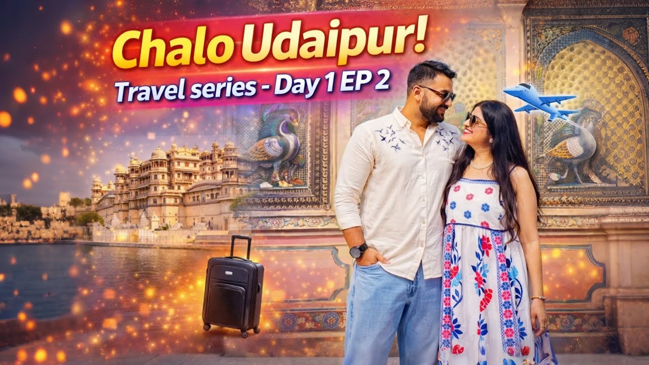 Chalo Udaipur! 😍 Travel Series Day 1 EP 2 | City Palace, Hidden Spots & Couple Vlog