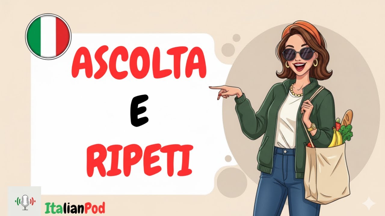 Learn Italian Conversations | Grocery Shopping Like an Italian Native | Italian Podcast