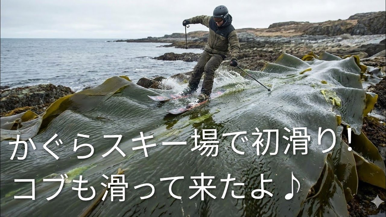 ついに初滑り♪今年の初滑りゲレンデはかぐら！