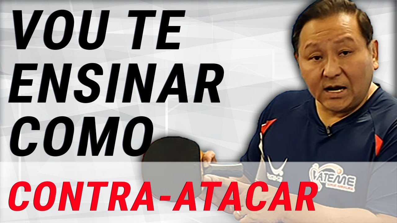 CONTRA-ATAQUE ou OVER DRIVE no tênis de mesa-ping pong