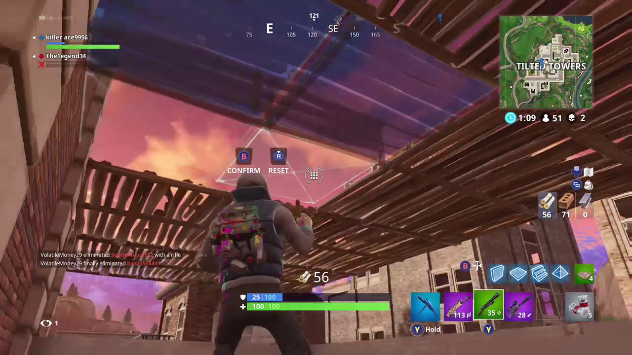 Fortnite battle royale trap kill