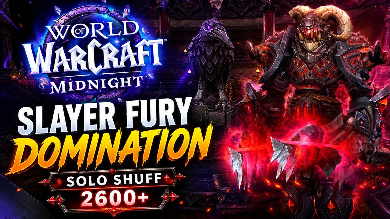 SLAYER FURY DOES HUGE DAMAGE - Fury Warrior PvP Solo Shuffle Commentary - WoW Midnight 12.0.7