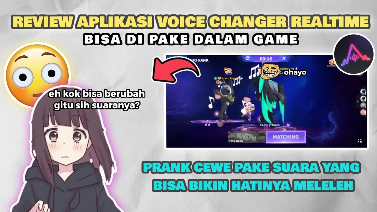 Review Aplikasi Voice Changer Realtime | Bisa dipake buat main game 😱❓ | Voice Changer #part6