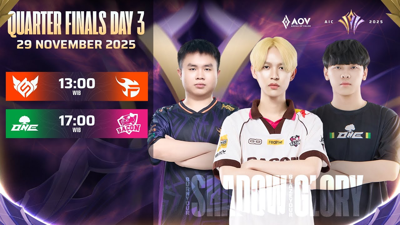 Quarter Finals AIC 2025 Day 3 | Garena AOV Indonesia