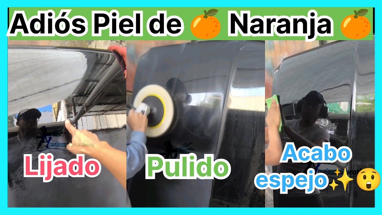 Como ELIMINAR PIEL DE NARANJA de la pintura/Negro Piano #hojalateriaypintura#pinturaaitomotriz#pulir