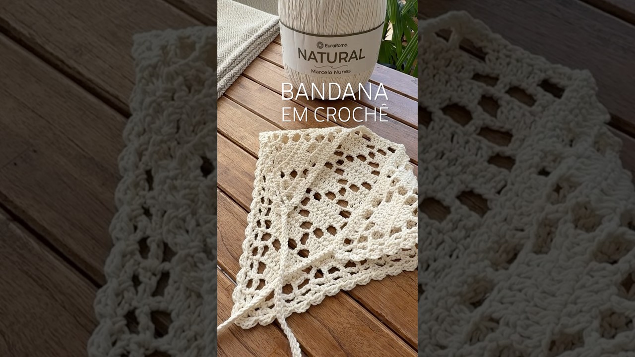 ME CONTA AÍ SE VC QUER APRENDER ESSA BANDANA EM CROCHÊ? VOU AMAR GRAVAR A VÍDEO AULA PRA VC 😍