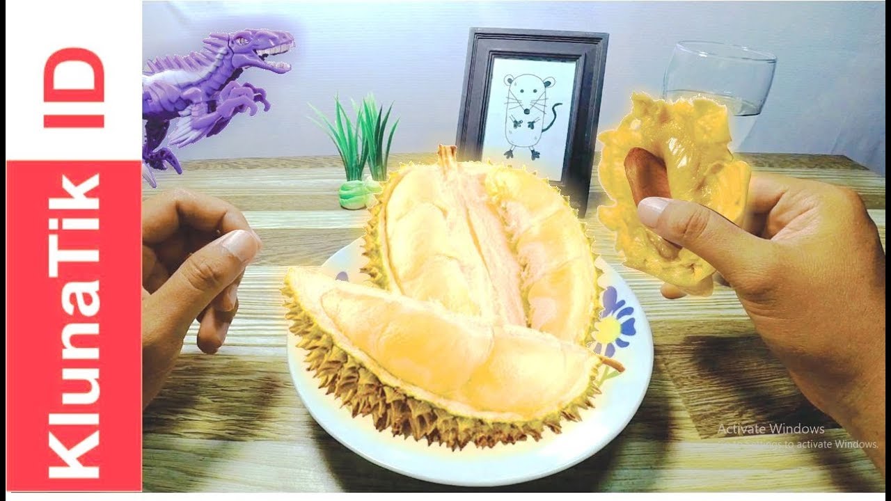 Makan Durian | How To Eating Durian Kluna Tik Style Dinner Durian Fruits | ASMR Sound No Talk
