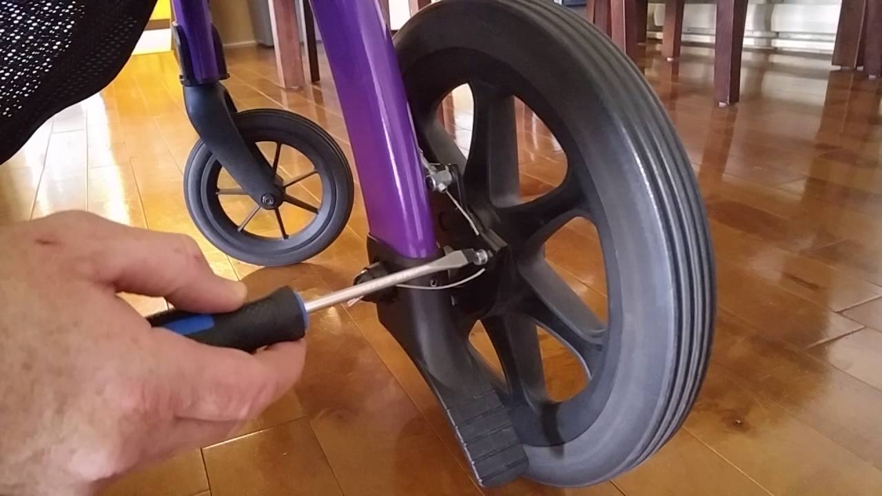 Rollz Motion rollator and Transport Chair How to adjust your brakes.