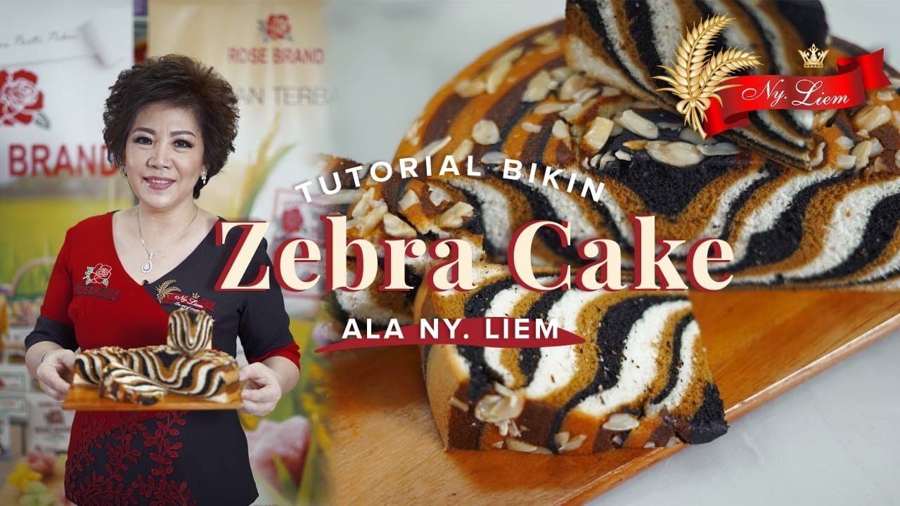 BIKIN KUE PAKE PUTIH TELURNYA SAJA! ZEBRA CAKE ala Ny.Liem