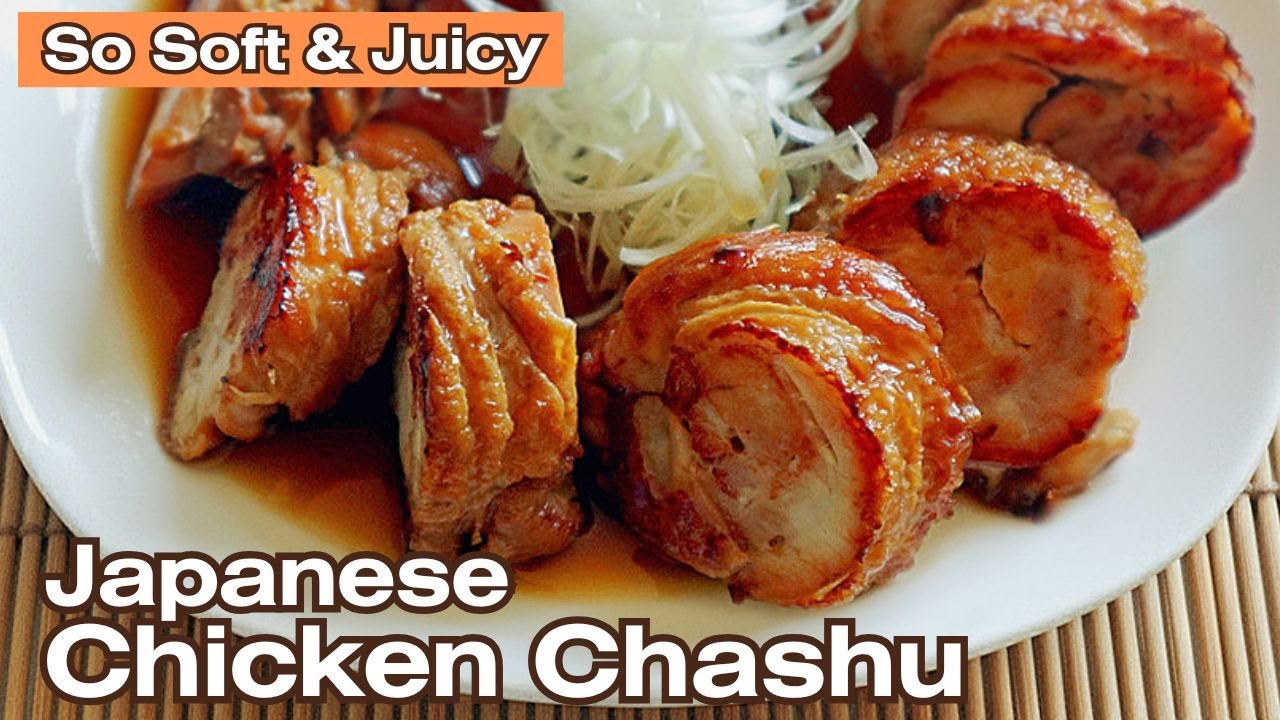 Authentic Japanese Chicken Chashu Recipe | So Soft You Can Cut It with Chopsticks