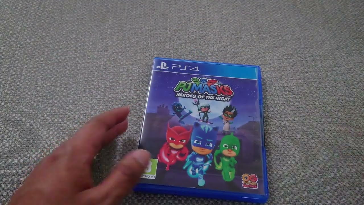 Unboxing - PJMASKS - Heroes of the Night (PS4) - Owlette, Catboy & Gekko